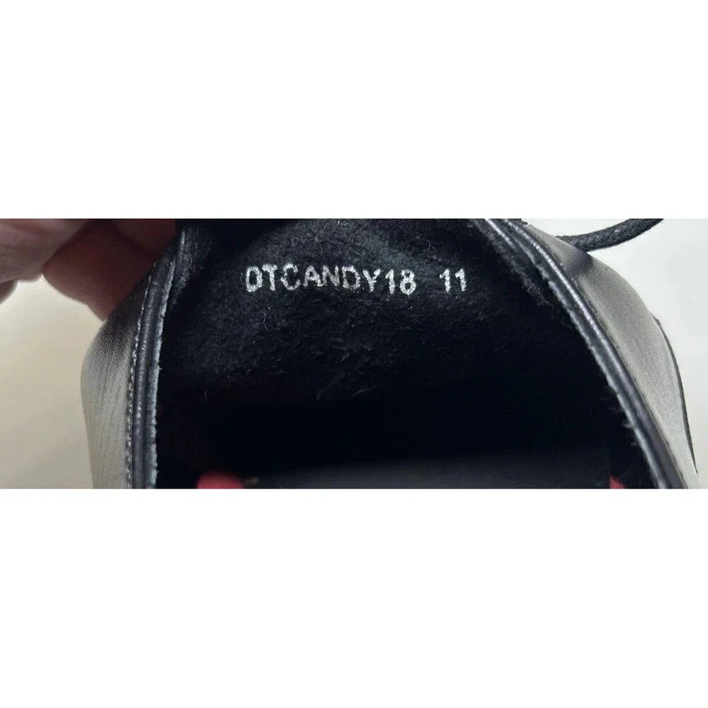 MOFRI Dress Shoes Men's Size 11 Black Faux Leather Cap Toe Lace Up OTCANDY18
